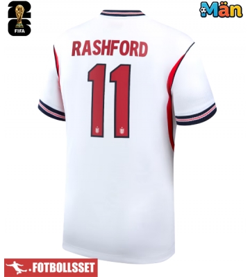England Marcus Rashford #11 Hemmatröja VM 2026 Kortärmad